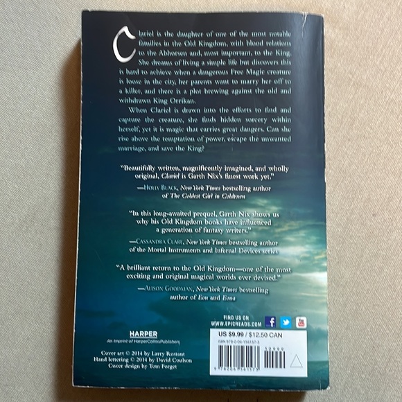 📚2/$6  Clariel: The Lost Abhorsen #4 in The Old Kingdom Series - Picture 2 of 12
